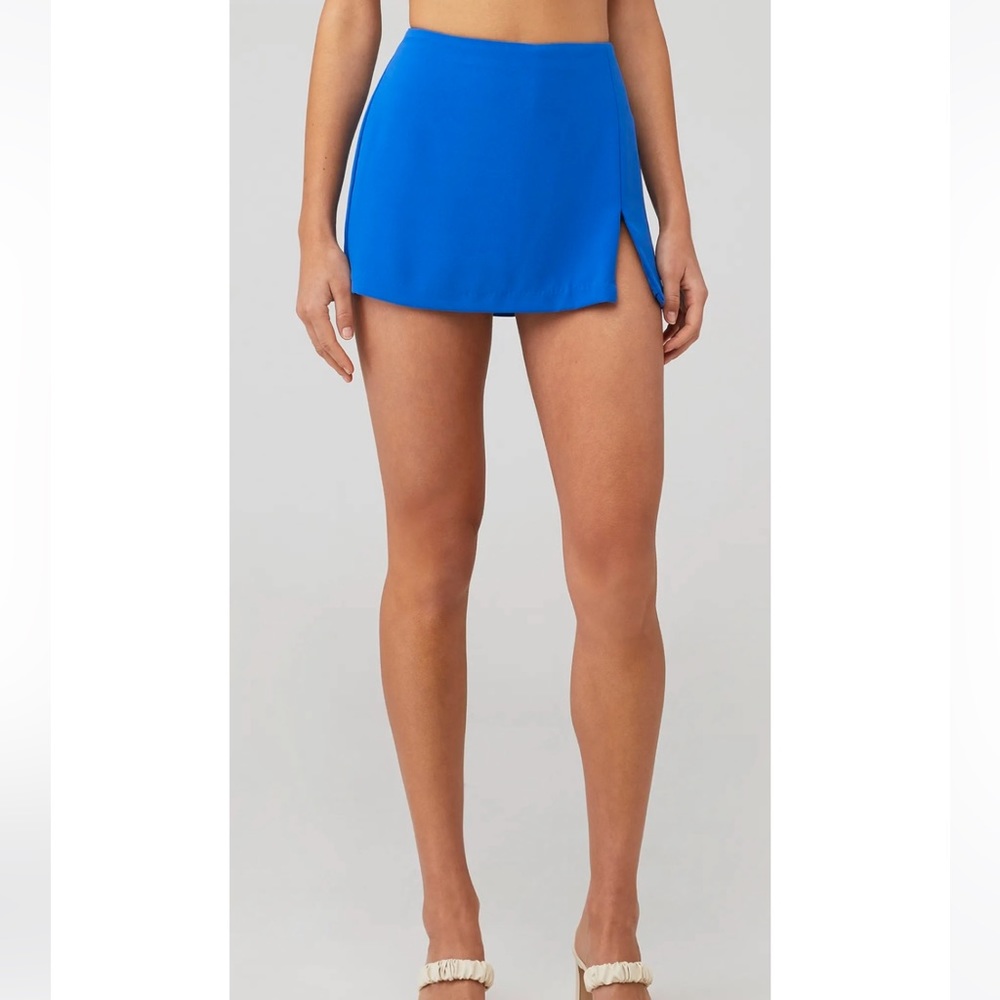 Amanda Uprichard Dale Skort SIZE M Blue Mini Length
